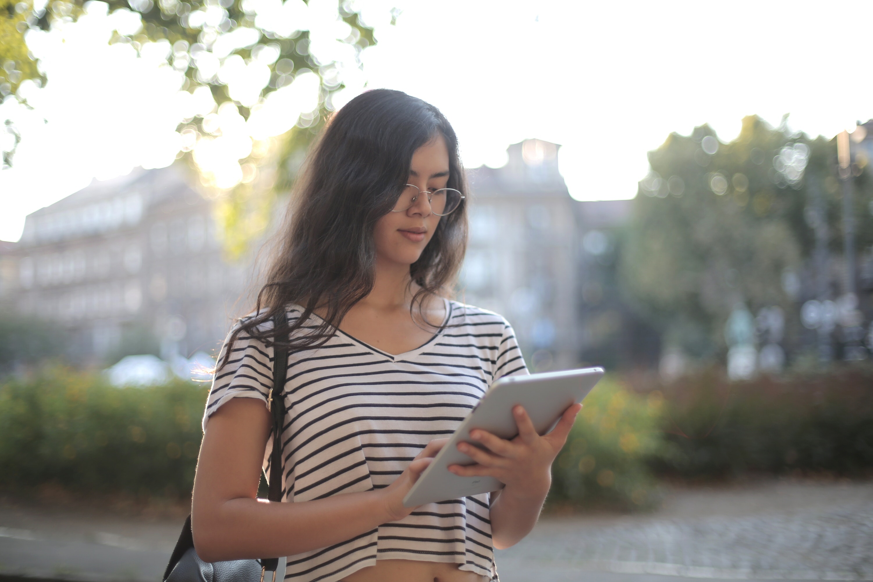 Woman on Tablet