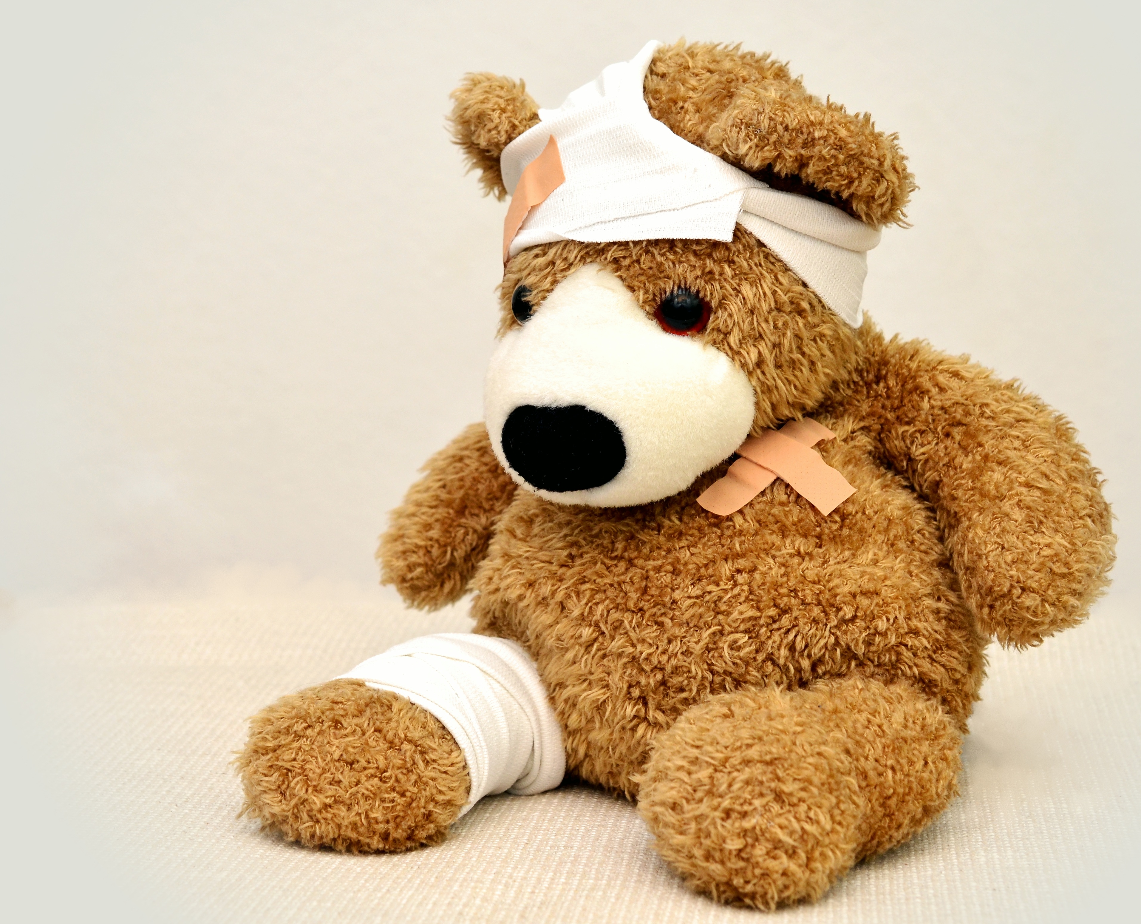 Bear with bandages
